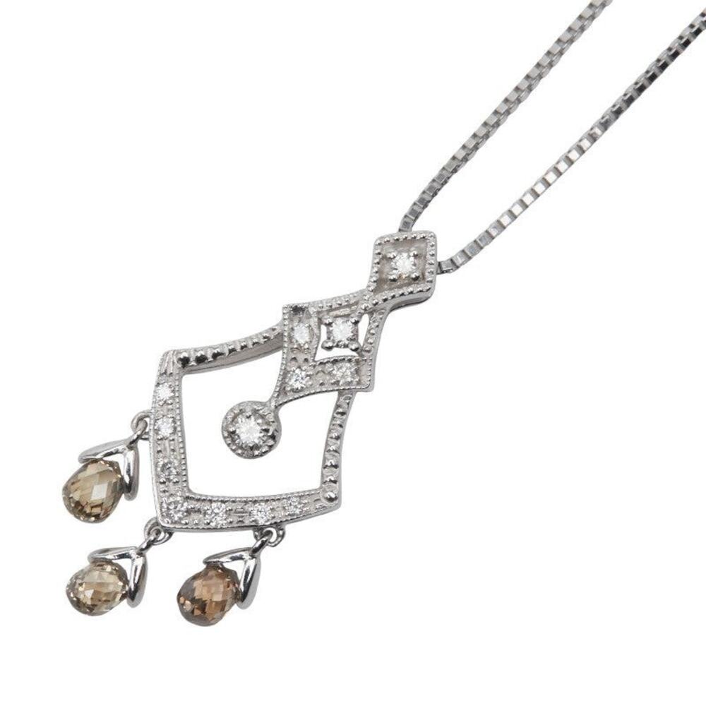 Unbranded Diamond Necklace 18K White Gold